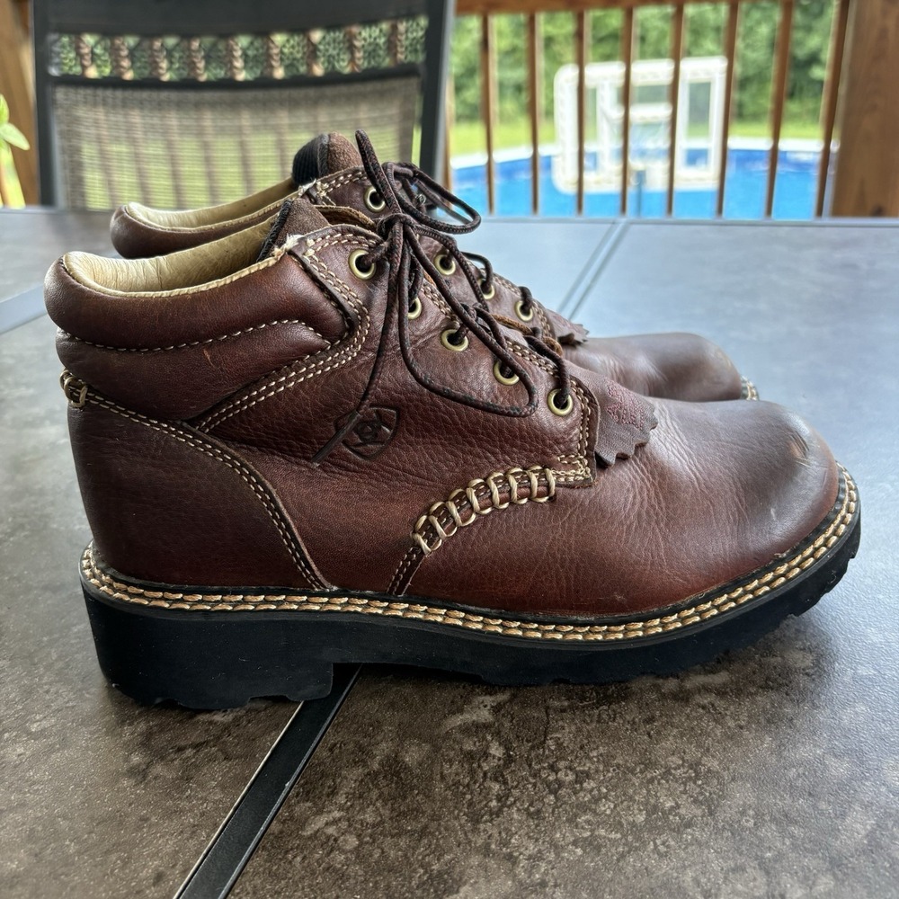 Ariat Canyon Work Boots Hike Western Ranch Casual Round Toe Laces Womens 8 B